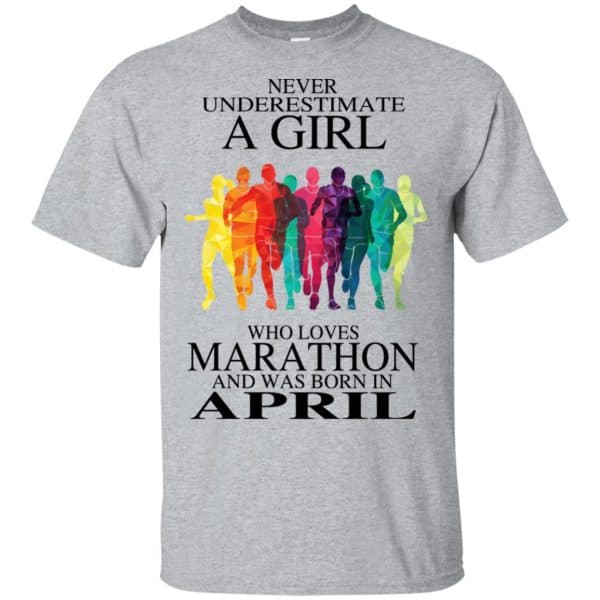 A Girl Who Loves Marathon And Was Born In April T-Shirts, Hoodie, Tank 3