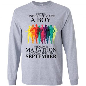 A Boy Who Loves Marathon And Was Born In September T-Shirts, Hoodie, Tank 18