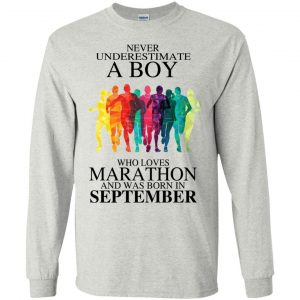 A Boy Who Loves Marathon And Was Born In September T-Shirts, Hoodie, Tank 19