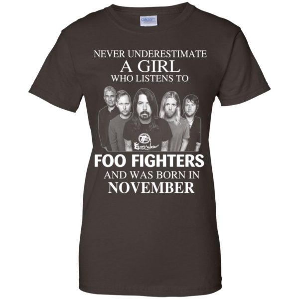 A Girl Who Listens To Foo Fighters And Was Born In November T-Shirts, Hoodie, Tank 12