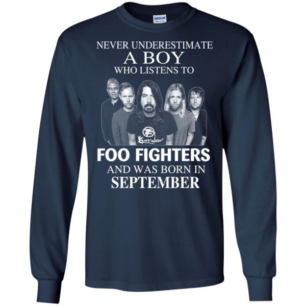 A Boy Who Listens To Foo Fighters And Was Born In September T-Shirts, Hoodie, Tank Apparel 8