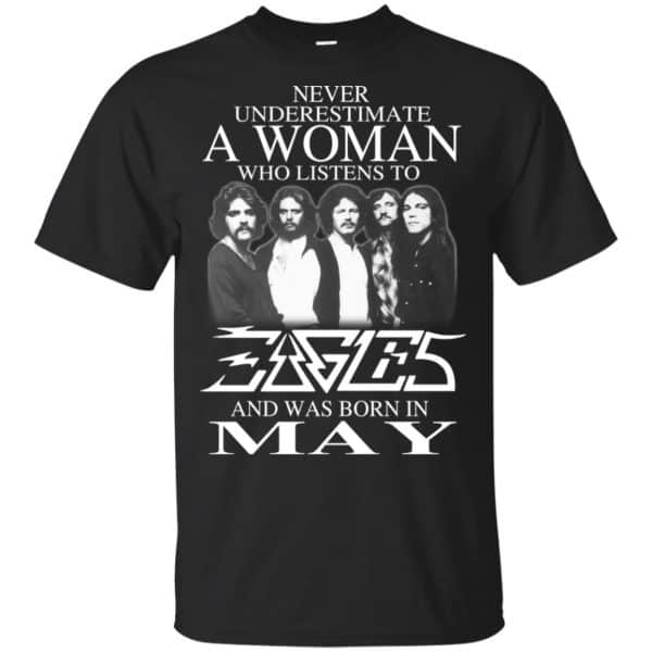 A Woman Who Listens To Eagles And Was Born In May T-Shirts, Hoodie, Tank 3