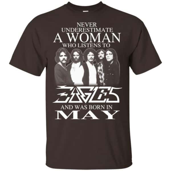 A Woman Who Listens To Eagles And Was Born In May T-Shirts, Hoodie, Tank 4