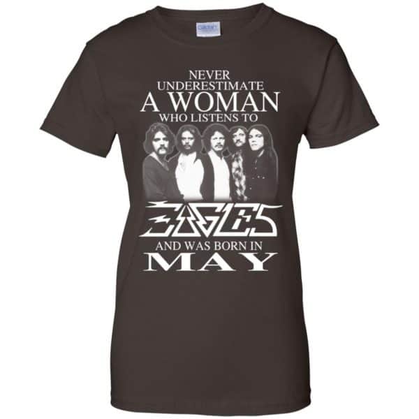 A Woman Who Listens To Eagles And Was Born In May T-Shirts, Hoodie, Tank 12