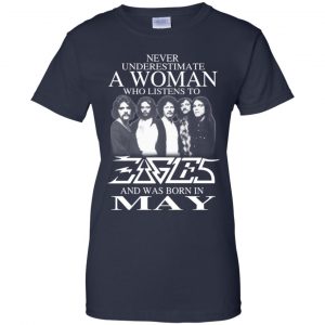 A Woman Who Listens To Eagles And Was Born In May T-Shirts, Hoodie, Tank 24