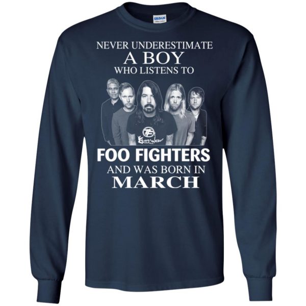A Boy Who Listens To Foo Fighters And Was Born In March T-Shirts, Hoodie, Tank Apparel 8