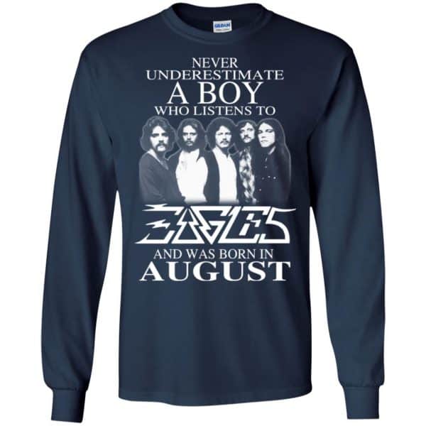 A Boy Who Listens To Eagles And Was Born In August T-Shirts, Hoodie, Tank 8