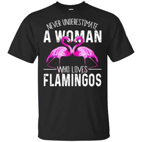 Never Underestimate A Woman Who Loves Flamingos T-Shirts, Hoodie, Tank 3