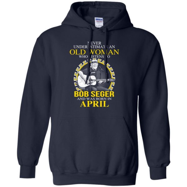 An Old Woman Who Listens To Bob Seger And Was Born In April T-Shirts, Hoodie, Tank 8
