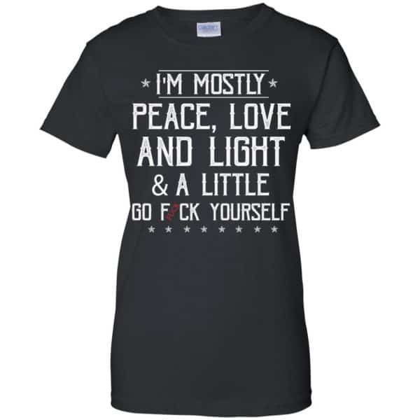 I'm Mostly Peace Love And Light And A Little Go Fuck Yourself - Personalized Leather Handbag STB204 main image 0