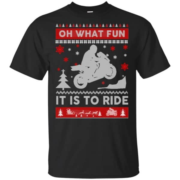 Motorbike Sweater Christmas Oh What Fun It Is To Ride T-Shirts, Hoodie, Sweater 3
