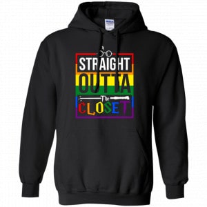 Straight Outta Closet Pride LGBT Shirt, Hoodie, Tank 18