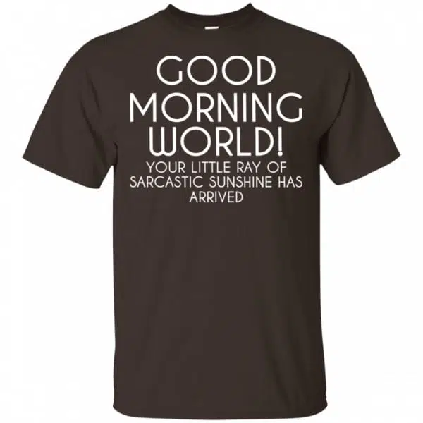 Good Morning World Your Little Ray Of Sarcastic Sunshine Has Arrived Shirt, Hoodie, Tank 4