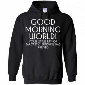Good Morning World Your Little Ray Of Sarcastic Sunshine Has Arrived Shirt, Hoodie, Tank 18