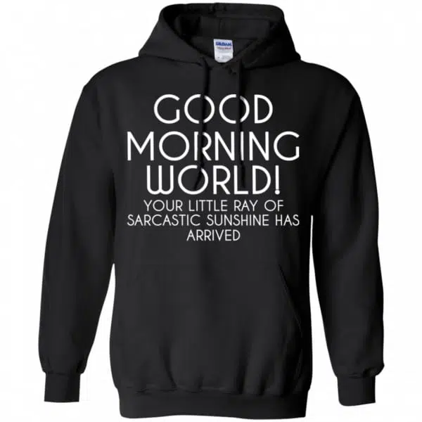 Good Morning World Your Little Ray Of Sarcastic Sunshine Has Arrived Shirt, Hoodie, Tank 7