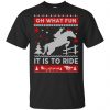 Snowmobile Sweater Christmas Oh What Fun It Is To Ride T-Shirts, Hoodie, Sweater Apparel 2