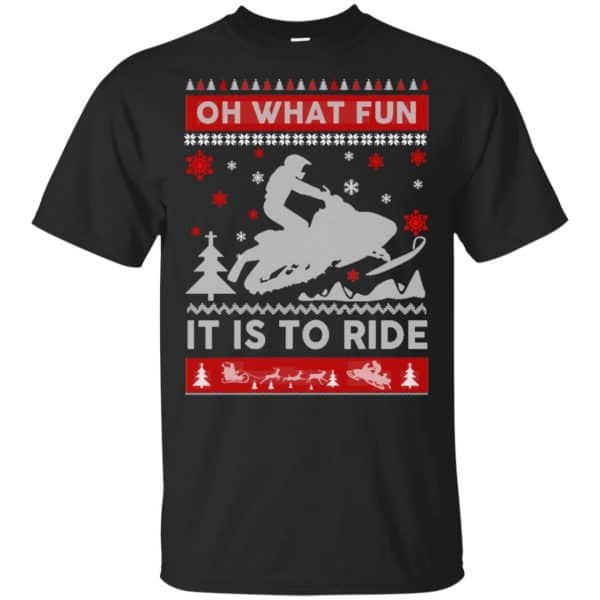 Snowmobile Sweater Christmas Oh What Fun It Is To Ride T-Shirts, Hoodie, Sweater Apparel 3