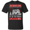 Snowmobile Sweater Christmas Oh What Fun It Is To Ride T-Shirts, Hoodie, Sweater Apparel