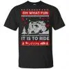 Jeep Sweater Christmas Oh What Fun It Is To Ride T-Shirts, Hoodie, Sweater 2