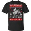 Motocross Sweater Christmas Oh What Fun It Is To Ride T-Shirts, Hoodie, Sweater 2