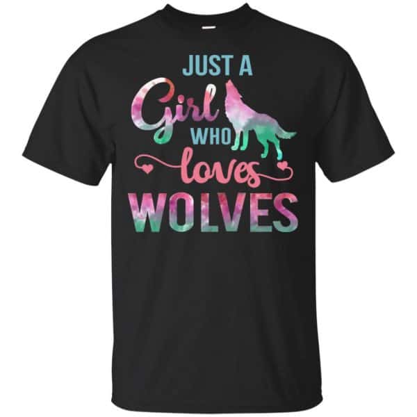 Just A Girl Who Loves Wolves Shirt, Hoodie, Tank Apparel 3