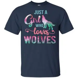 Just A Girl Who Loves Wolves Shirt, Hoodie, Tank 17