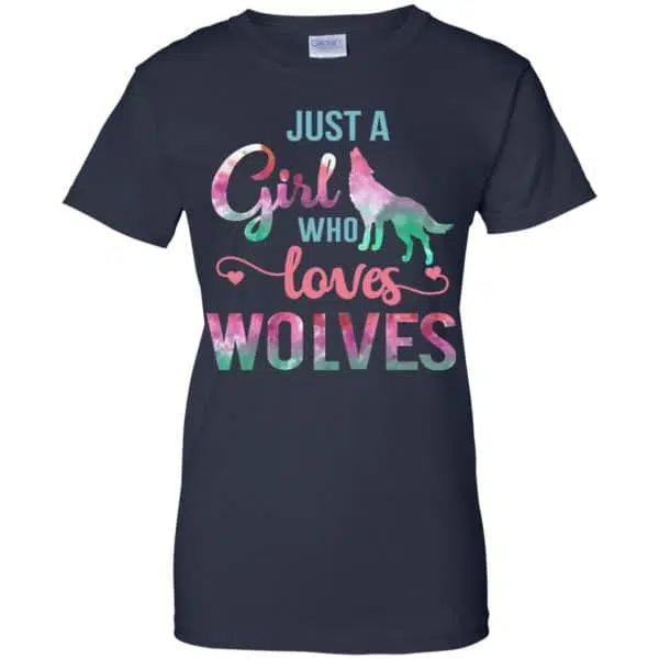 Just A Girl Who Loves Wolves Shirt, Hoodie, Tank 13