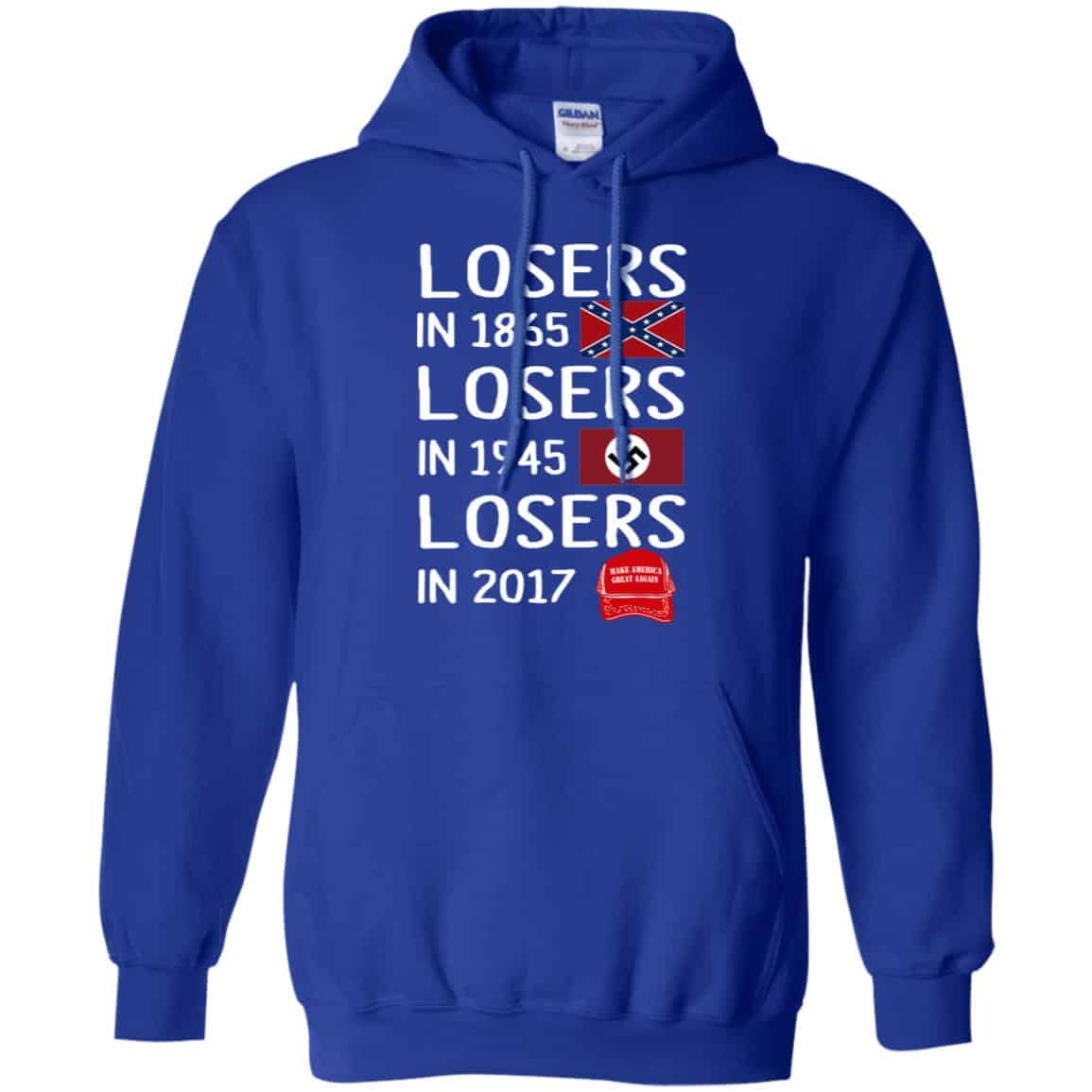 Losers In 1865 Losers In 1945 Losers In 2017 Shirt, Hoodie, Tank | 0sTees