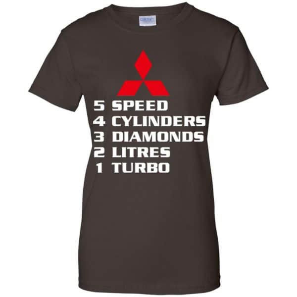 5 Speed 4 Cylinders 3 Diamonds 2 Litres 1 Turbo Mitsubishi Shirt, Hoodie, Tank Apparel 12
