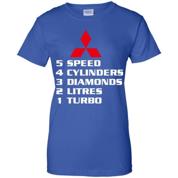 5 Speed 4 Cylinders 3 Diamonds 2 Litres 1 Turbo Mitsubishi Shirt, Hoodie, Tank Apparel 14