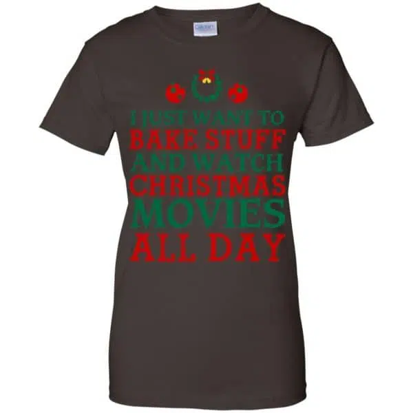 I Just Want To Bake Stuff And Watch Christmas Movies All Day Christmas Shirt, Hoodie, Tank 12