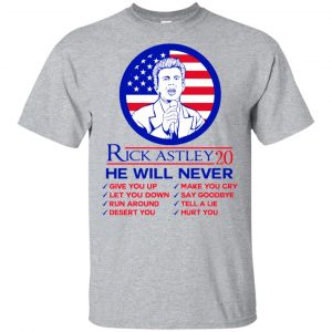 Rick Astley 2020 He Will Never T-Shirts, Hoodie, Tank Apparel