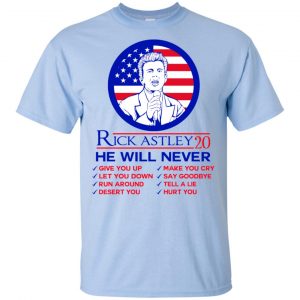 Rick Astley 2020 He Will Never T-Shirts, Hoodie, Tank 16