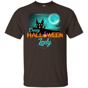 Crazy Halloween Lady Shirt, Hoodie, Racerback Apparel 2