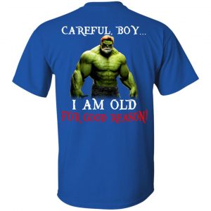 Hulk: Careful Boy I Am Old For Good Reason T-Shirts, Hoodie, Tank 8