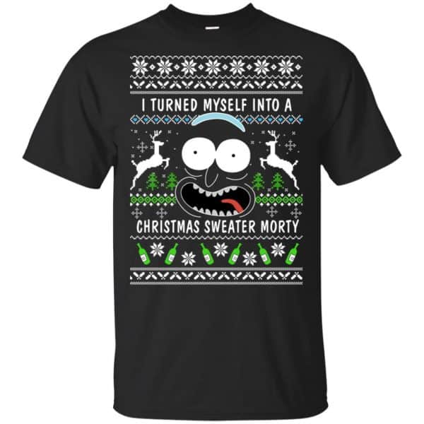 Rick And Morty: I Turned Myself Into A Christmas Sweater Morty Ugly Xmas Sweater, T-Shirts, Hoodie 3