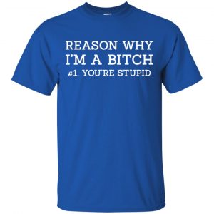 Reason Why I'm A Bitch You're Stupid Shirt, Hoodie, Tank 16
