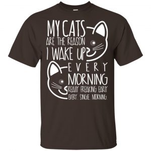 My Cats Are The Reason I Wake Up Every Morning Shirt, Hoodie, Tank Apparel 2