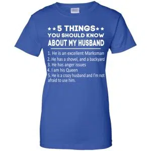 5 Things You Should Know About My Husband T-Shirts, Hoodie, Tank 25