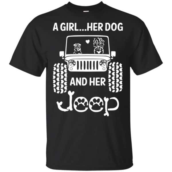 A Girl Her Dog And Her Jeep Shirt, Hoodie, Tank 3