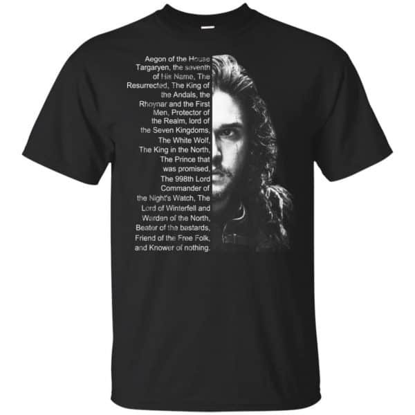 Jon Snow: List Name Aegon Of The House T-Shirts, Hoodie, Sweater 3
