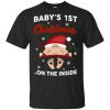 Baby's 1st Christmas On The Inside Shirt, Hoodie, Tank 1