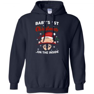 Baby's 1st Christmas On The Inside Shirt, Hoodie, Tank 19