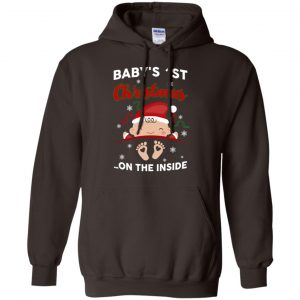 Baby's 1st Christmas On The Inside Shirt, Hoodie, Tank 20