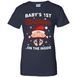 Baby's 1st Christmas On The Inside Shirt, Hoodie, Tank 24