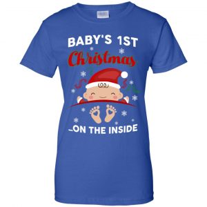 Baby's 1st Christmas On The Inside Shirt, Hoodie, Tank 25