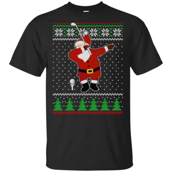 Dabbing Santa Golf Ugly Christmas Sweater, T-Shirts, Hoodie 3