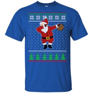 Dabbing Santa Volleyball Ugly Christmas Sweater, T-Shirts, Hoodie 16
