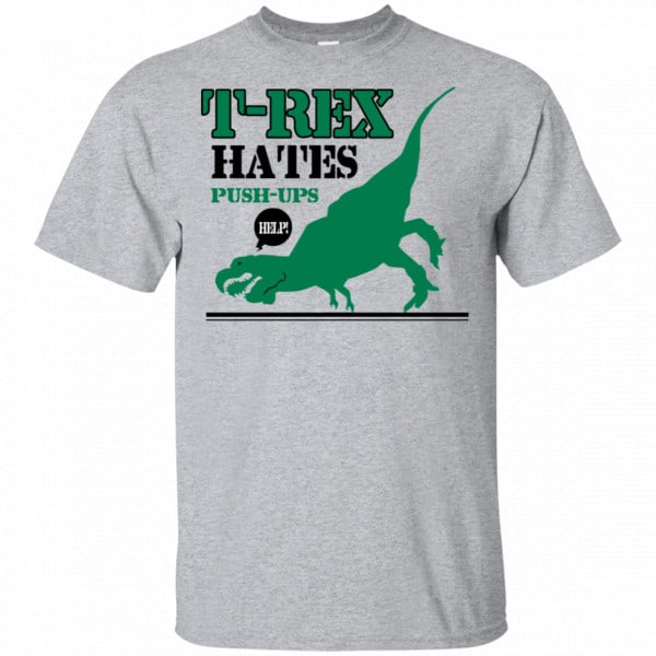 T-Rex Hates Pushups Shirt, Hoodie, Tank 3