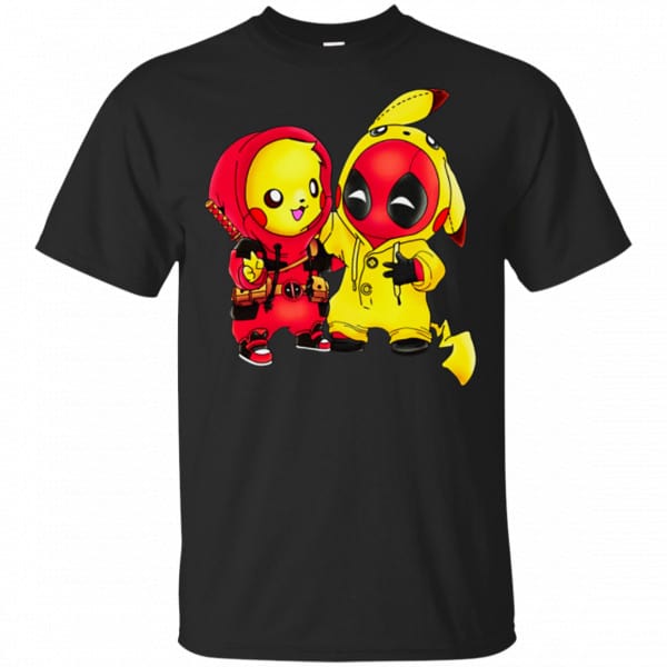 Baby Pokemon Pikachu And Deadpool Shirt, Hoodie, Tank 3